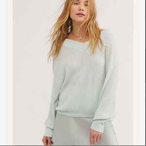 We The Free Light Mint Sweater